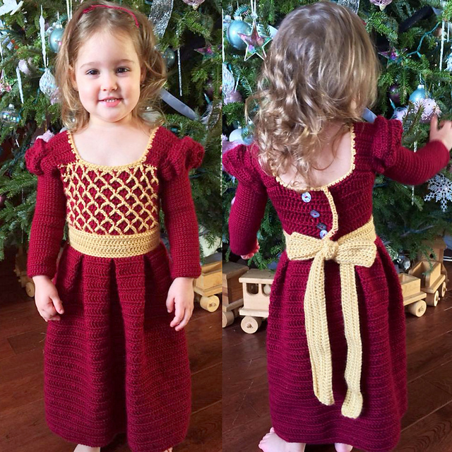 Ravelry: Princess Ansleigh's Sweet Heart Dress - Size 2T/3T Girls pattern  by Sick 'Lil Monkeys