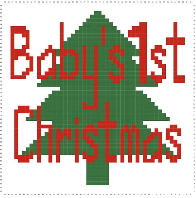 Baby's 1st Christmas Blanket