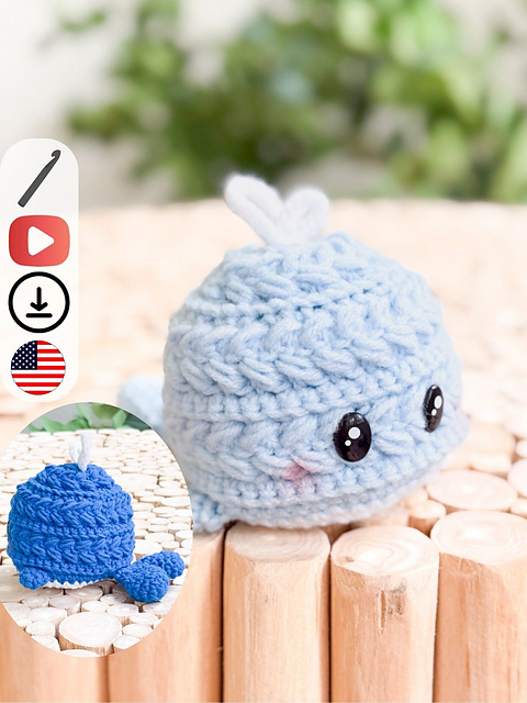 Wheat Stitch™ Whale