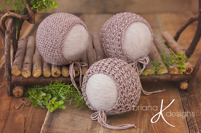 Newborn Knit Bonnet Pack One