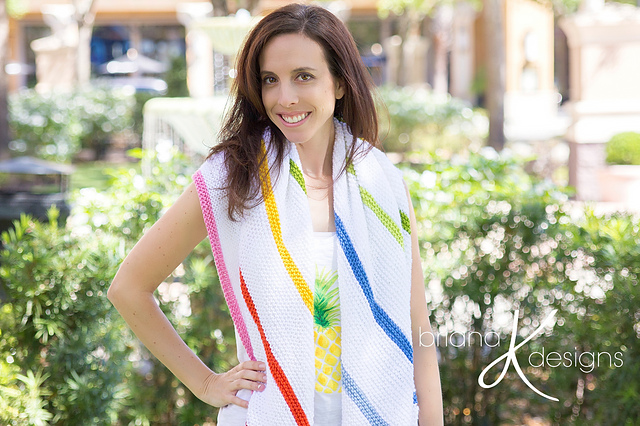 Colorwheel Rainbow Shawl
