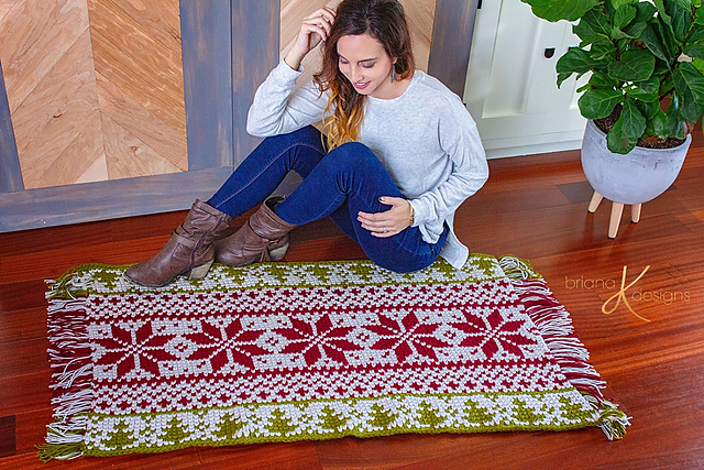 Ravelry: Holiday Fair Isle Rug pattern by Briana K Designs