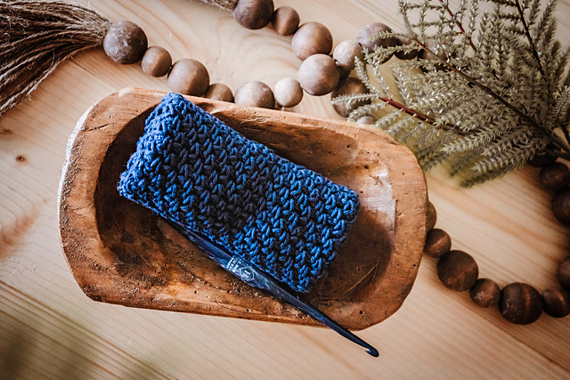Moss Stitch Washcloth