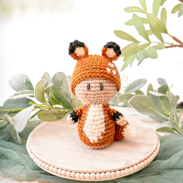 Woodland Fox Amigurumi Doll