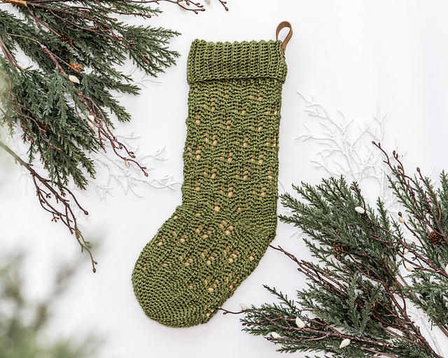 Mistletoe Holiday Christmas Stocking