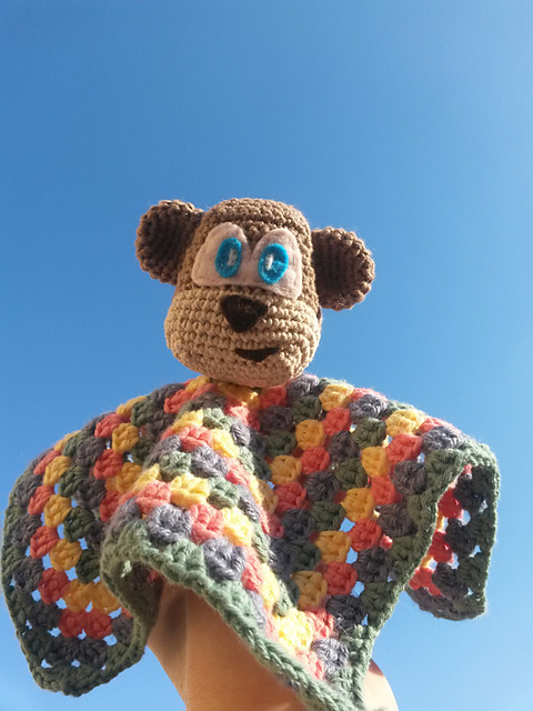 DouDou Monkey Amigurumi Security blanket