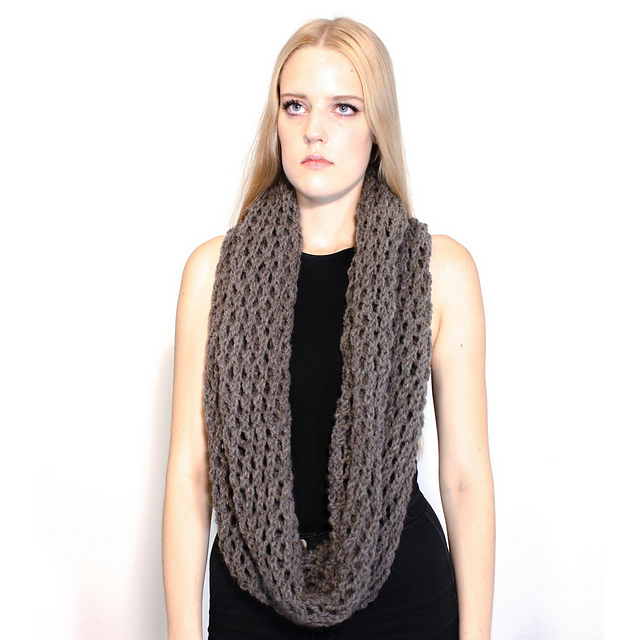 Honeycomb Lace Cowl Scarf