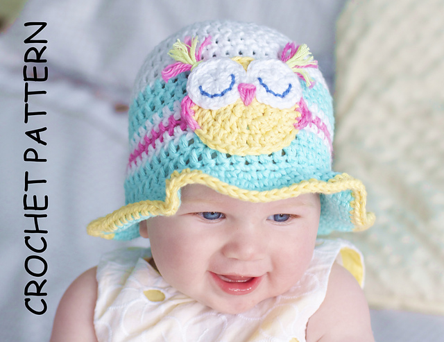 Summer Owl Hat Fun in the sun!