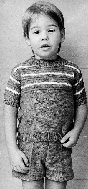 2195 Child's striped sweater and pants