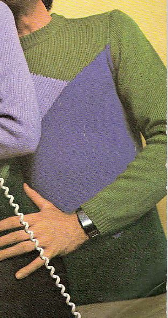 1902 A_Man's intarsia sweater