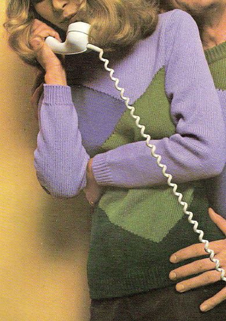 1902 B Lady's intarsia sweater