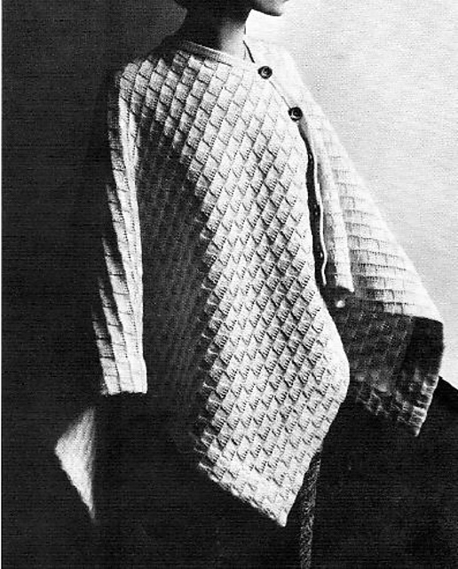 1881 poncho embossed pattern