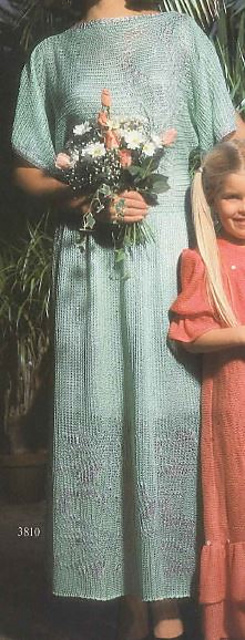 3810 Evening dress fairisle