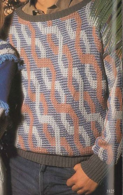 3825 Man's fairisle sweater