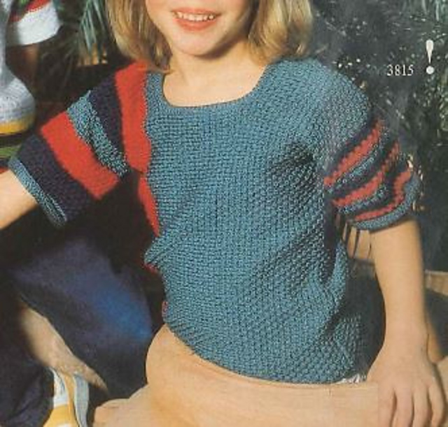 3815 Child's striped sweater
