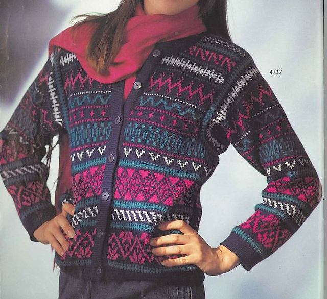 4737 Lady's Fairisle jacket