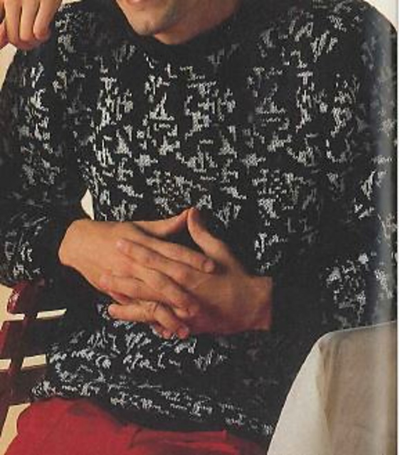 5405 Man's sweater in 2-col Fair Isle