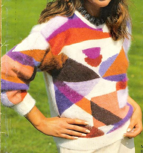 5719 Lady's intarsia Sweater with PICTO