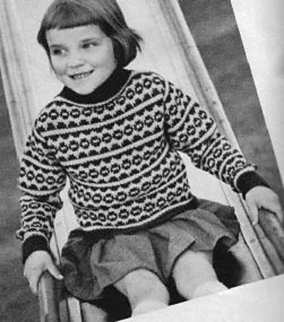 1043 Child's fairisle sweater