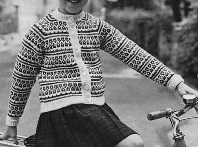 1121 Girl's Fairisle Jacket