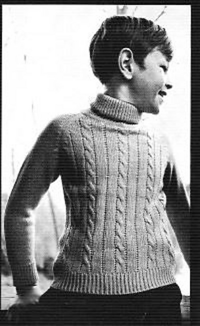 1718 Child's sweater with cables