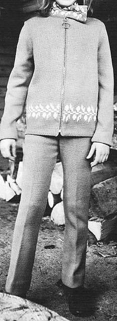 1719 Girl's trouser-suit - jacket
