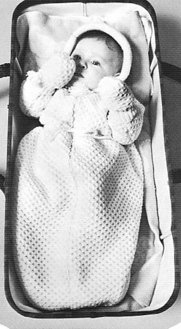 1727 Baby's hooded Bunting