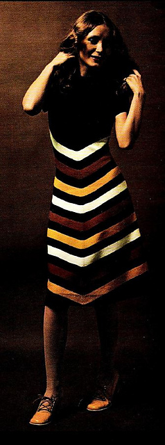 1807 Lady's dress with elegant stripes
