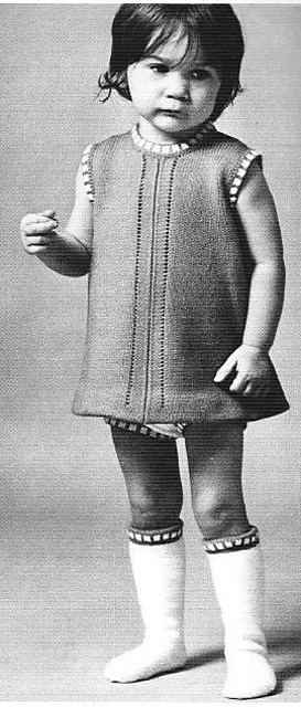 1751 Girl's dress with matching pants & socks