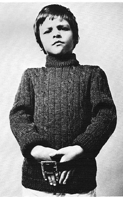 1805 Child's cable sweater