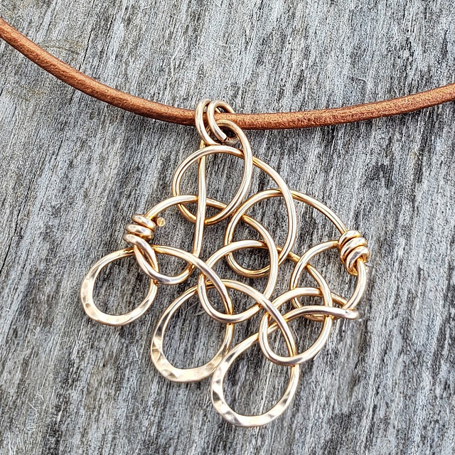 Garter Stitch Pendant
