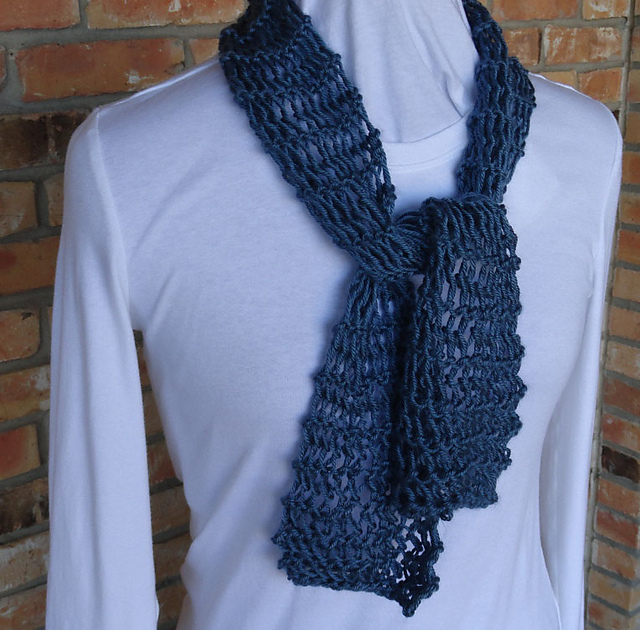 Easy Knit Lace Scarf