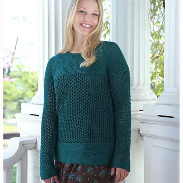 Vetiver Lace Pullover