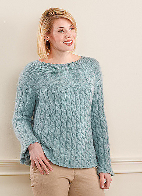 Brattleboro Cabled Swing Pullover