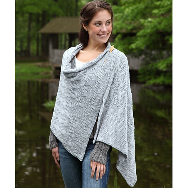 Beveled Silver Scarf and Wrap