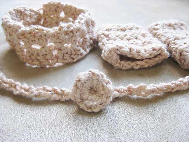 Newborn Armwarmer and Headband Set