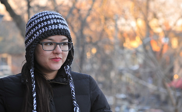 Striped Earflap Hat