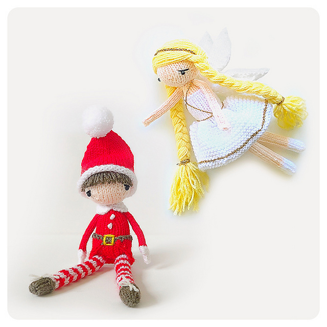 Christmas elf and fairy