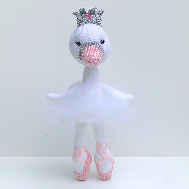 The little ballerina Swan and Flamingo