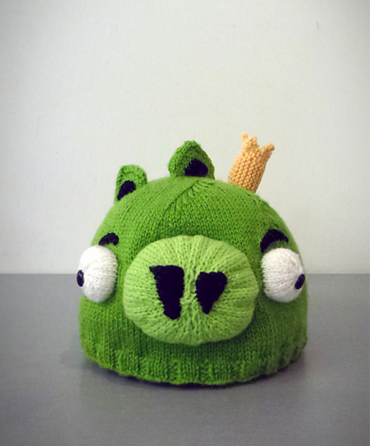 Green Pig Beanie
