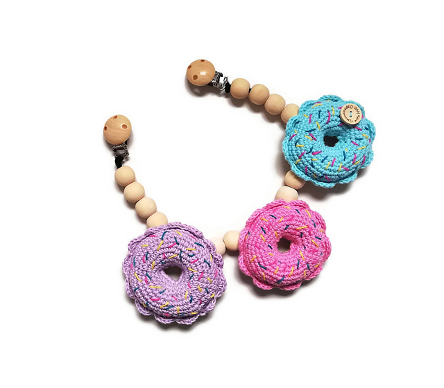 Stroller chain - donuts