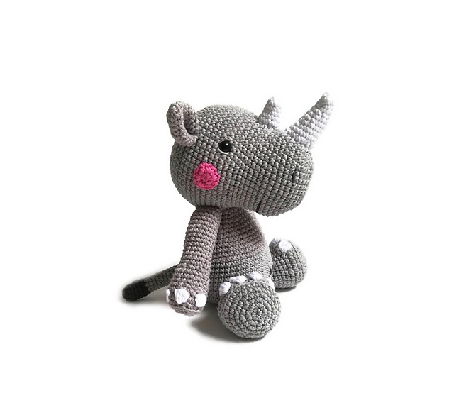 OTTO the amigurumi rhino
