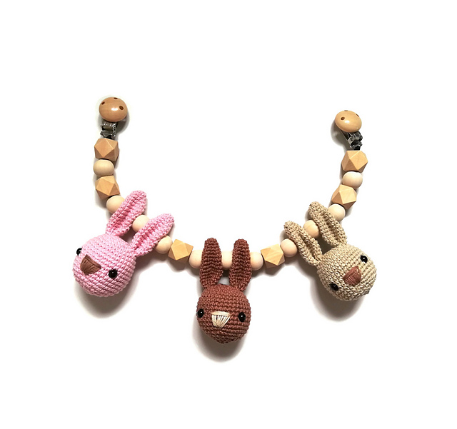 STROLLER CHAIN with bunny heads
