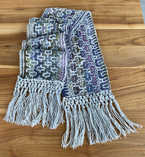 Fringed Arabesque Scarf