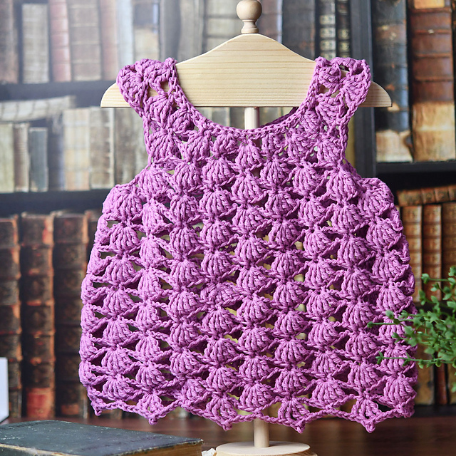 Shell Stitch Baby Dress