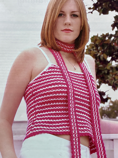 Shell Stripes Tank Top