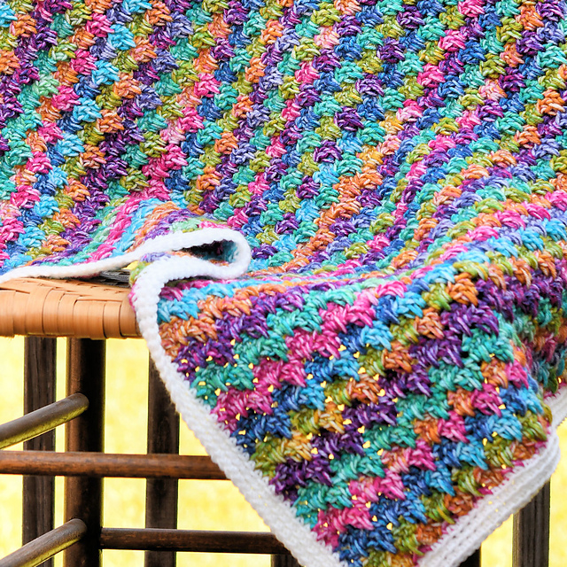 Bitty Melted Crayons Baby Blanket