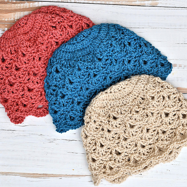 Cranberry Lace Beanie
