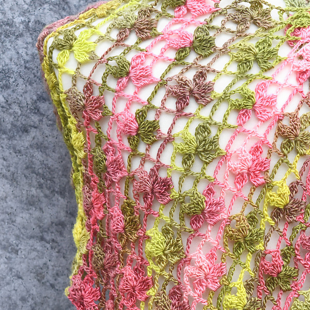 On the Vine Rectangle Shawl