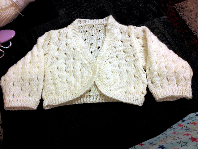 Baby Eyelet Bolero